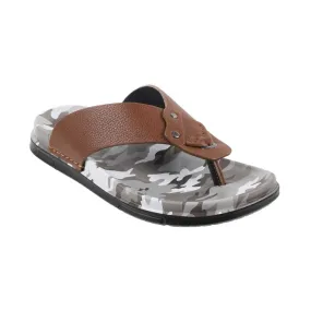 Mochi Men Khaki Casual Slippers