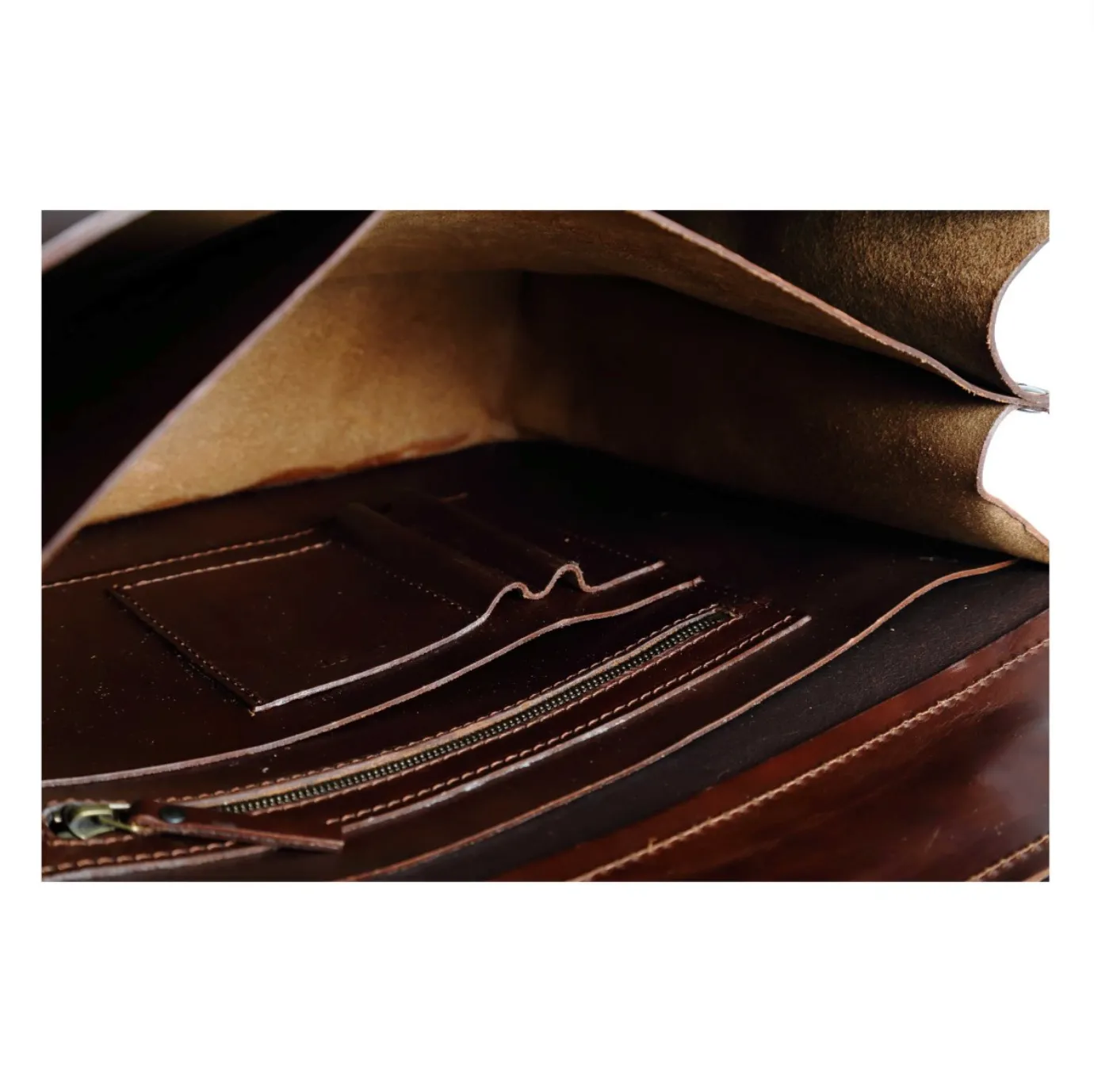 Mod 100 Business Bag Cuoio Havana