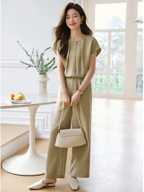 Mohan Yimei design minimalist high-end commuter workplace vest suit for women 2024 summer new suit