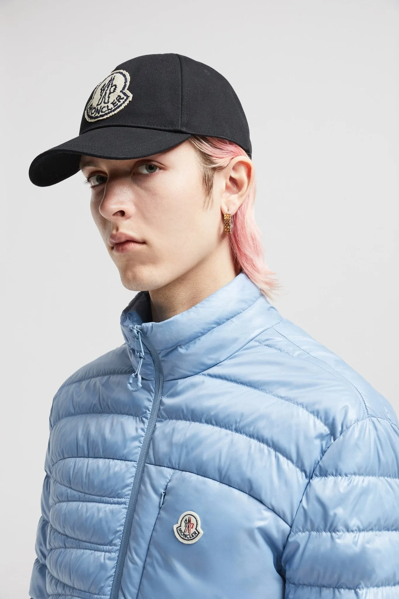 Moncler - Casquette black en gabardine