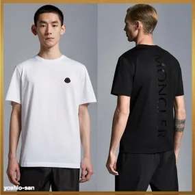 MONCLER  |Crew Neck Street Style Cotton Short Sleeves Logo