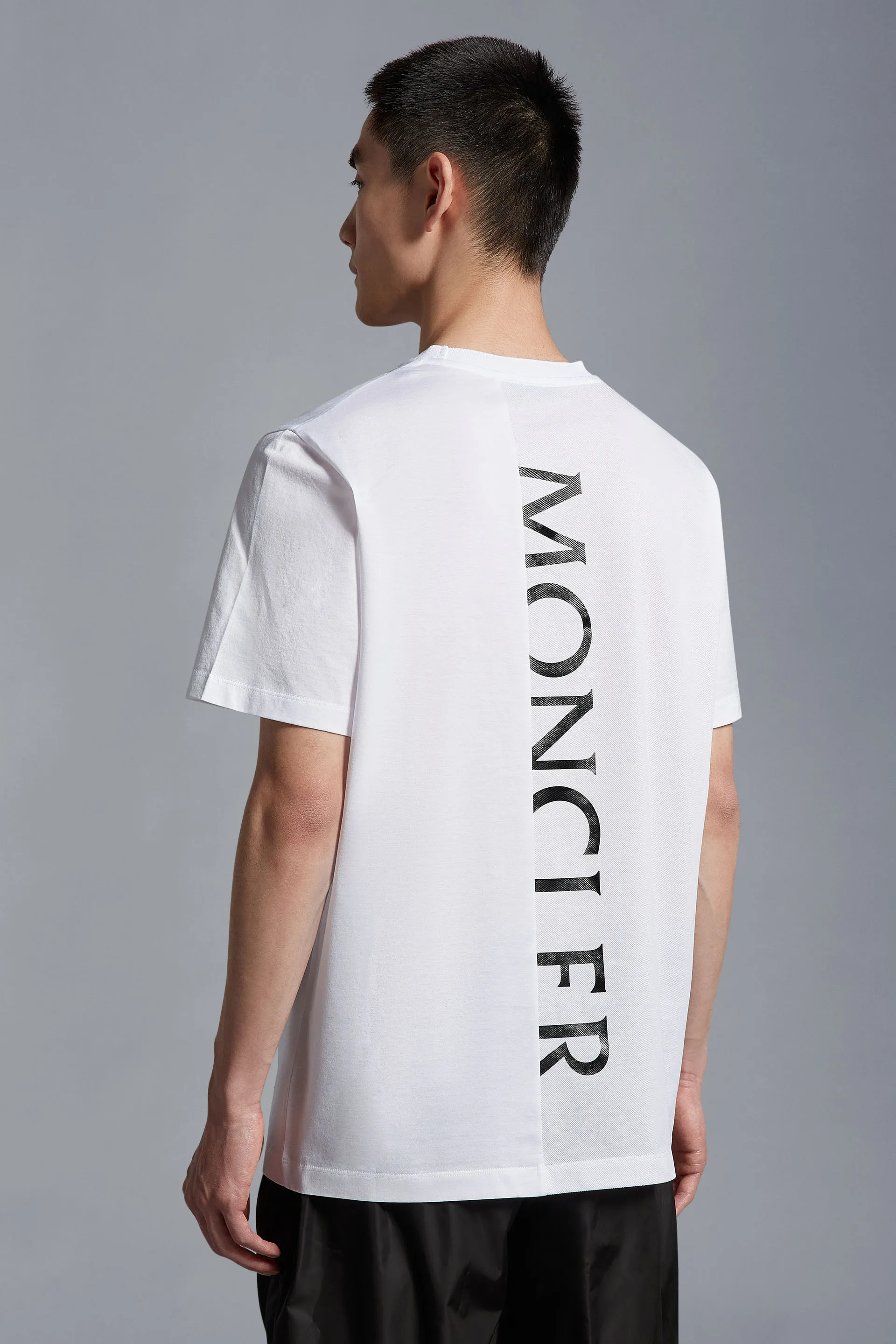 MONCLER  |Crew Neck Street Style Cotton Short Sleeves Logo