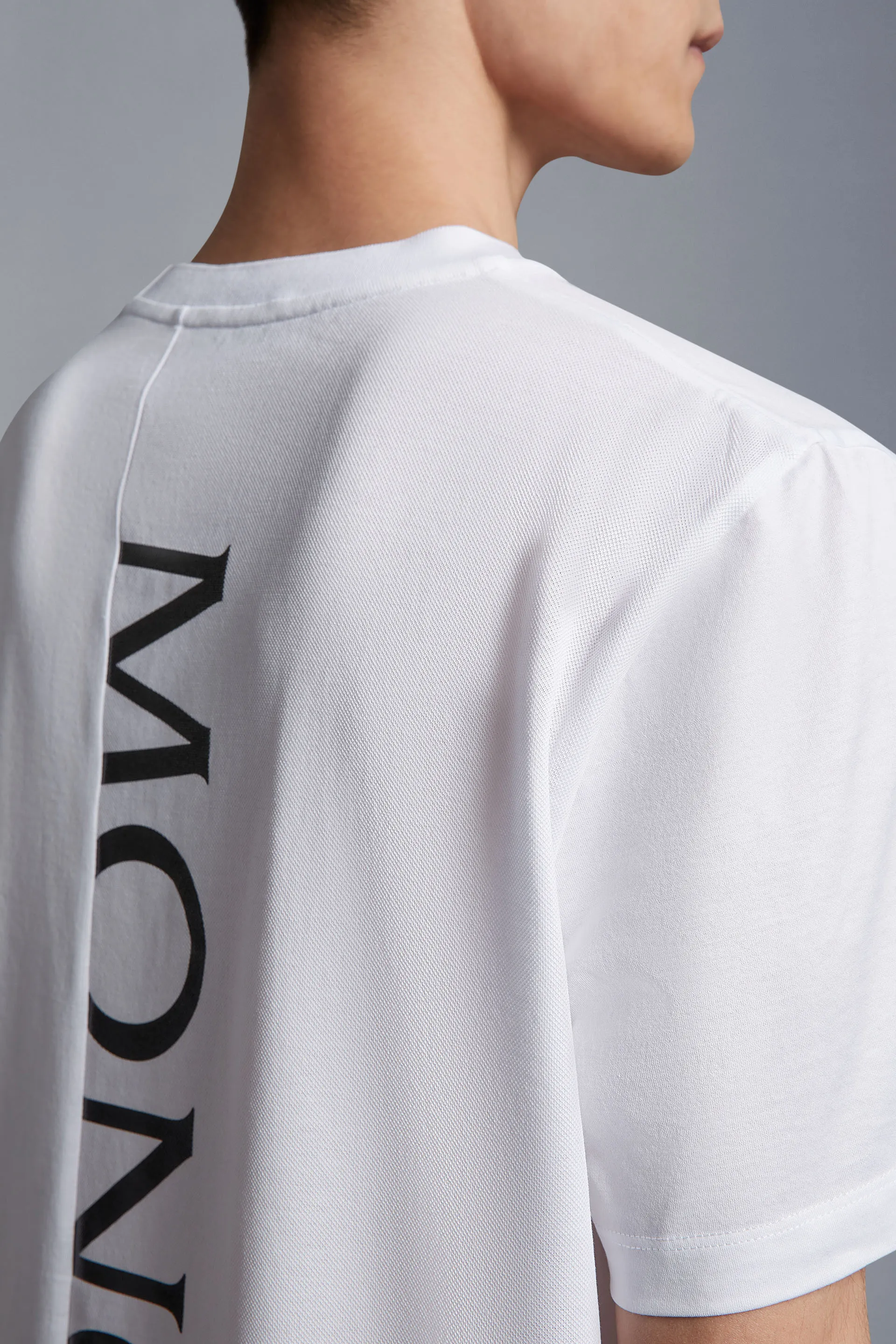 MONCLER  |Crew Neck Street Style Cotton Short Sleeves Logo