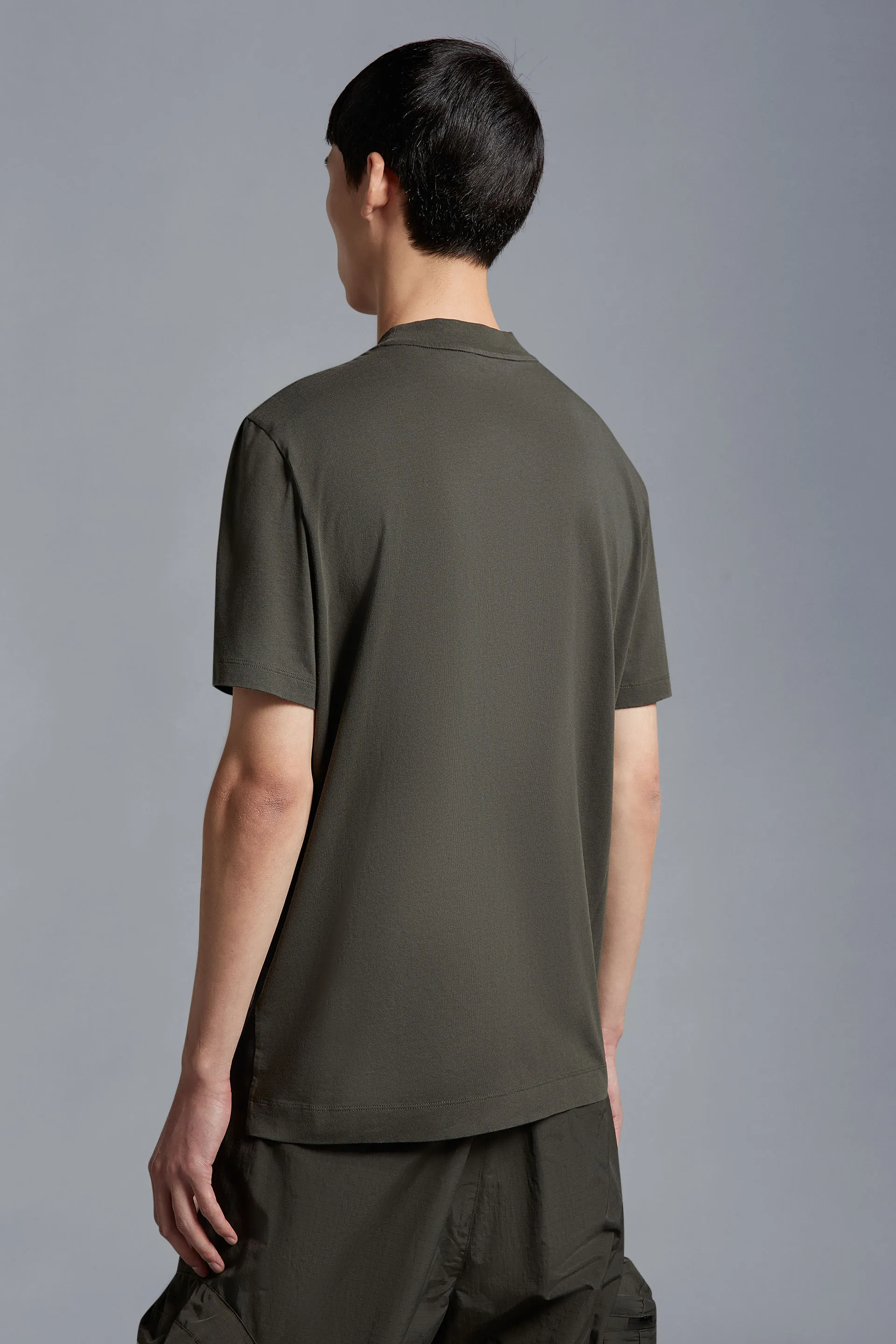 MONCLER  |Crew Neck Street Style Plain Short Sleeves Logo