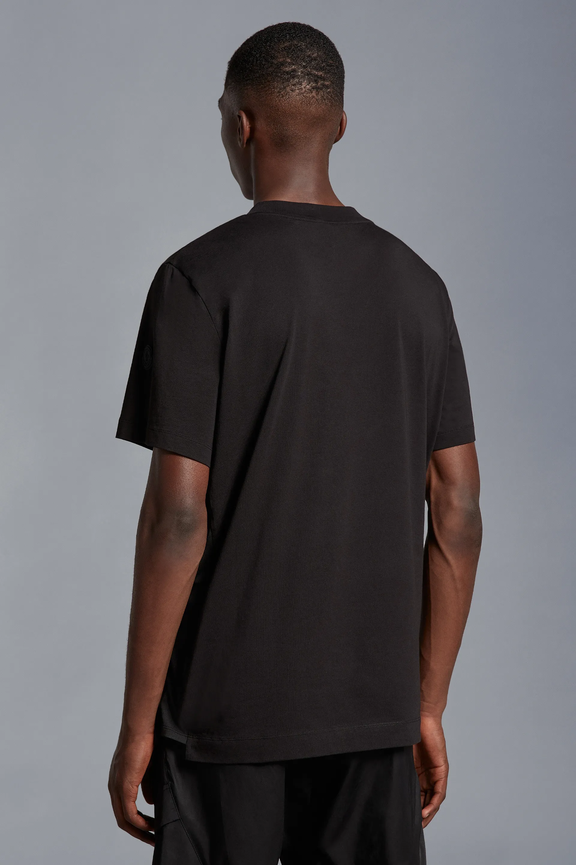 MONCLER  |Crew Neck Street Style Plain Short Sleeves Logo