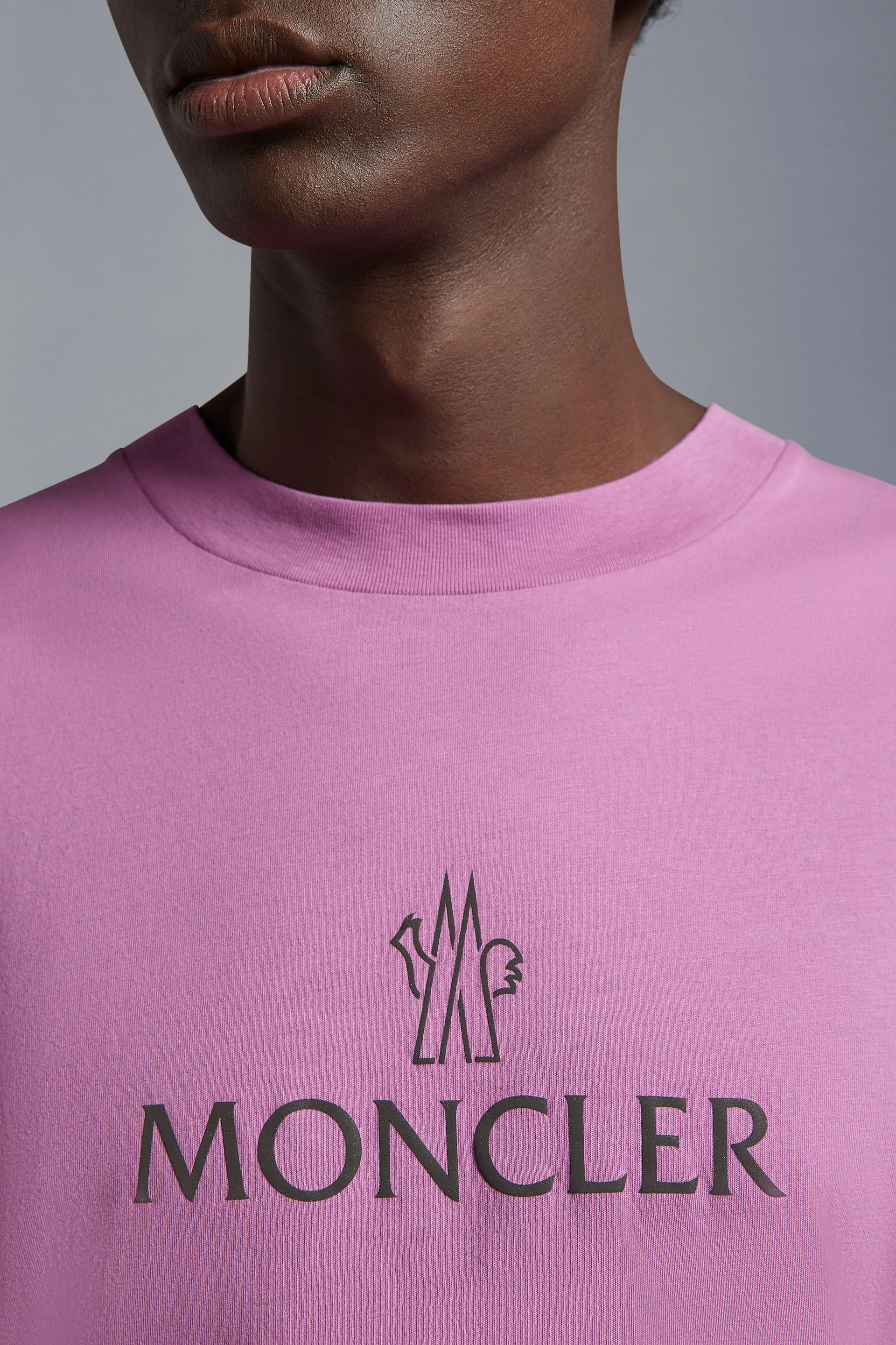 MONCLER  |Crew Neck Street Style Plain Short Sleeves Logo