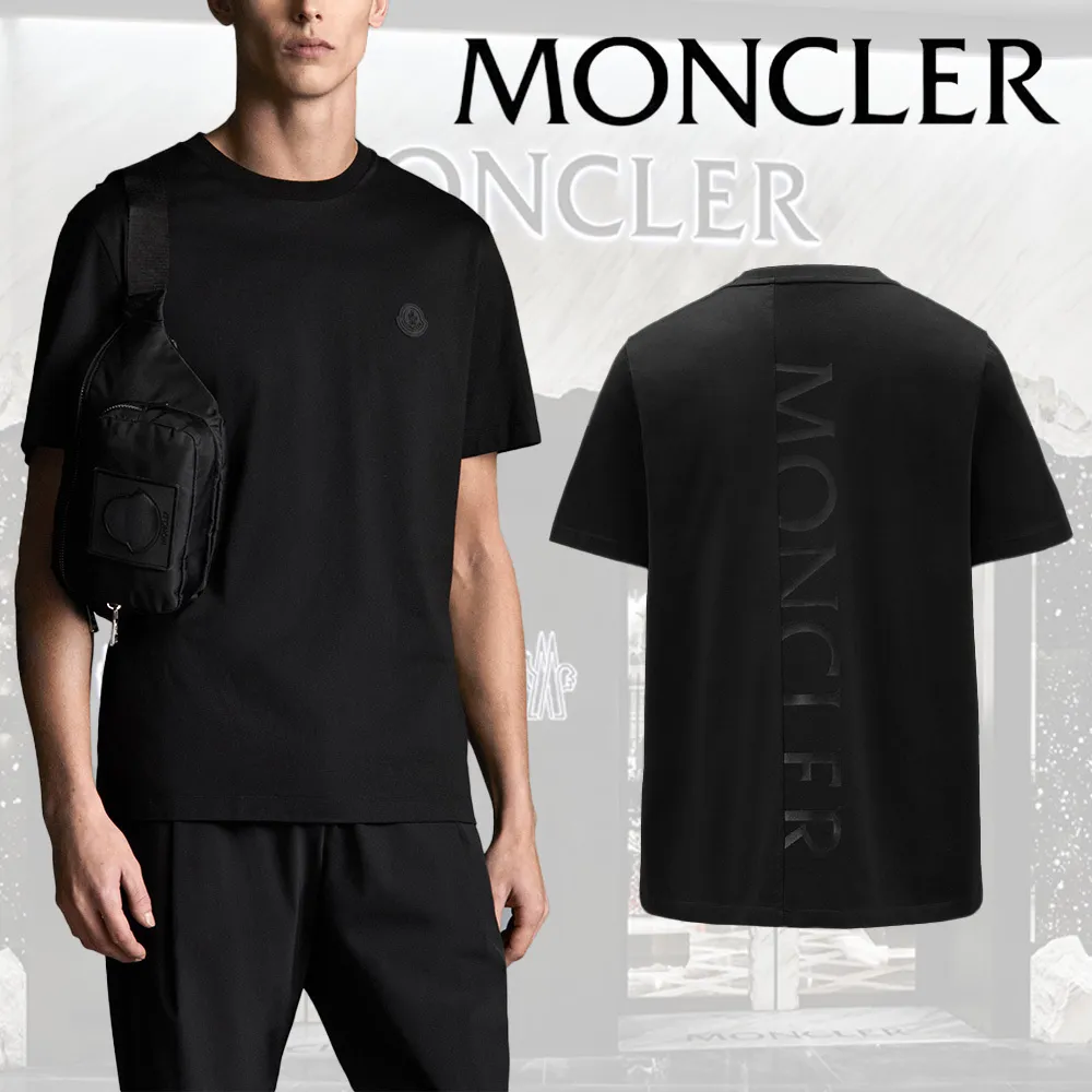 MONCLER  |Crew Neck Street Style Short Sleeves Logo