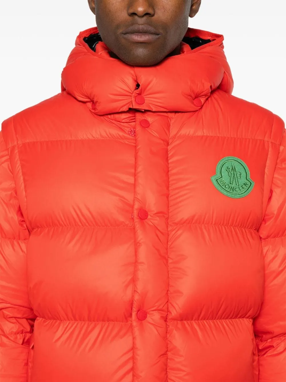 Moncler doudoune Cyclone 2 en 1 dark orange