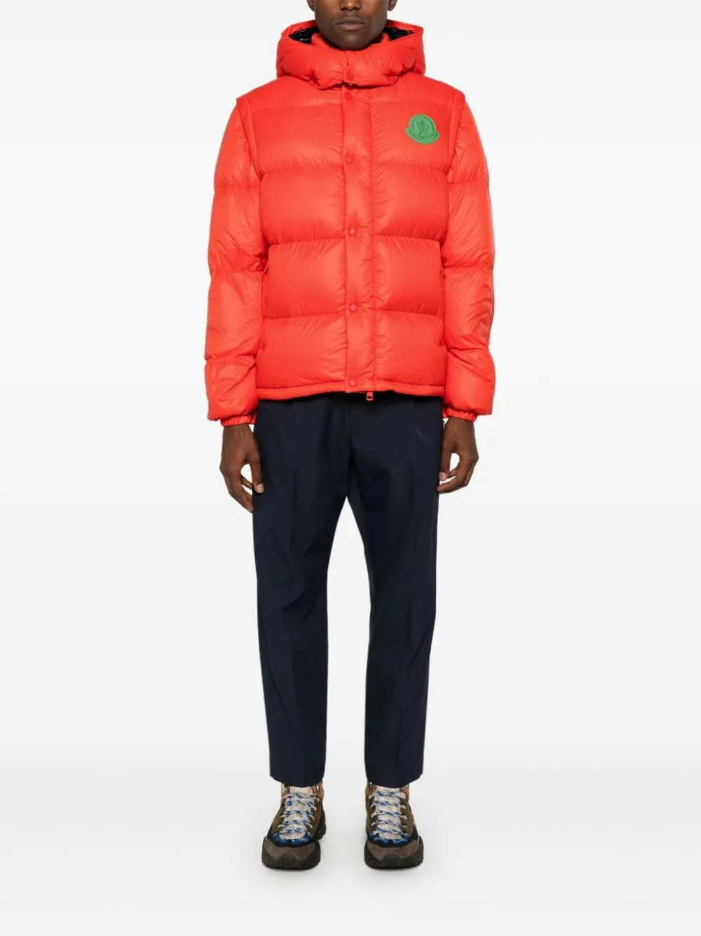 Moncler doudoune Cyclone 2 en 1 dark orange