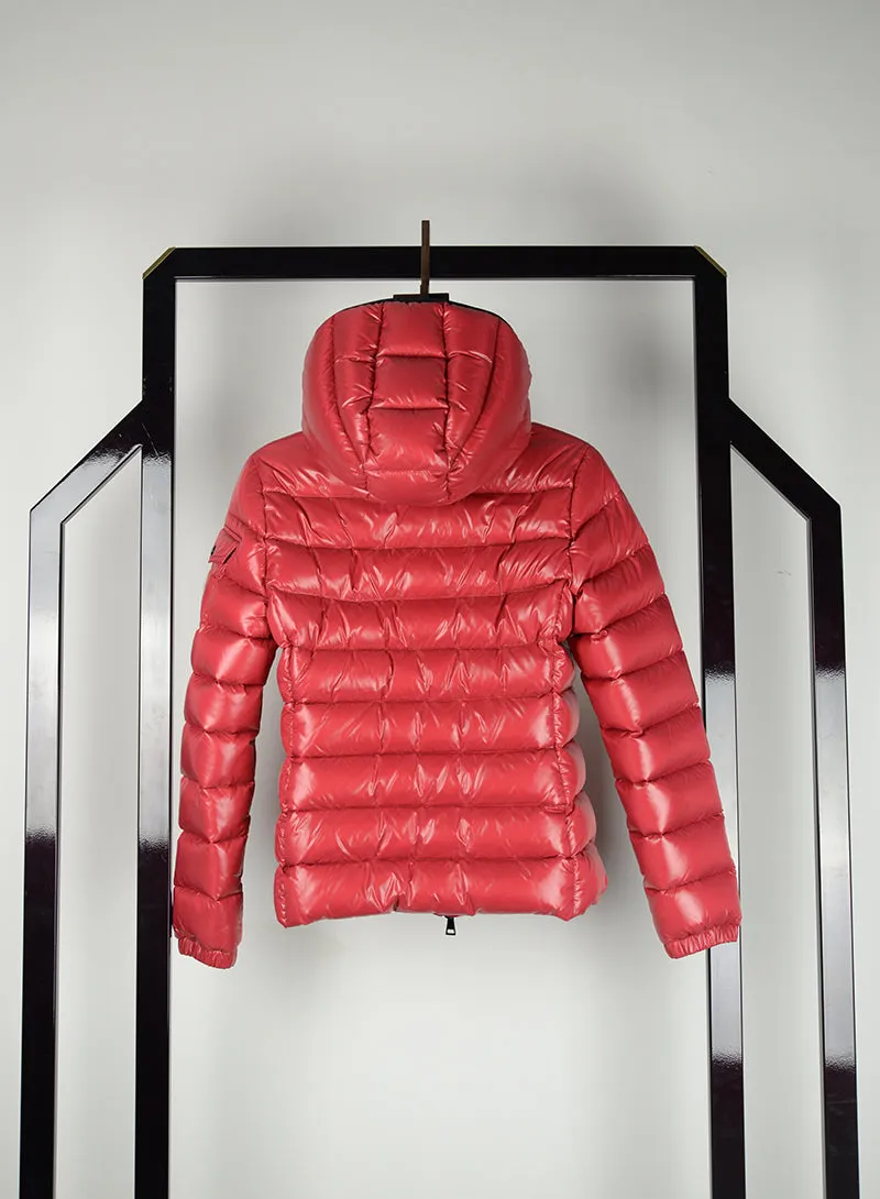 Moncler Piumino rosso con cappuccio - Tg. 40