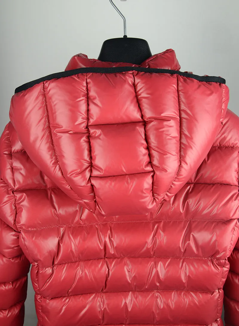 Moncler Piumino rosso con cappuccio - Tg. 40