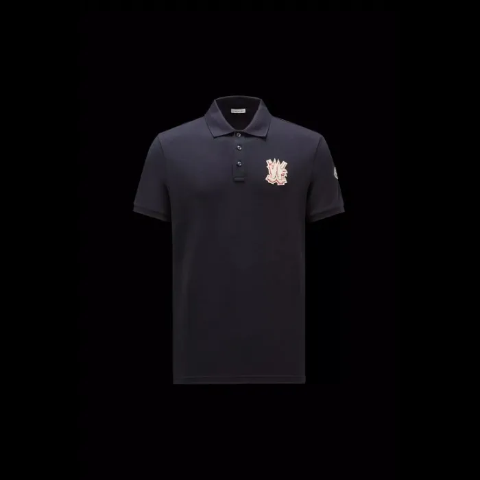 MONCLER  |Plain Cotton Logo FX Advantage / Exclusive Polos