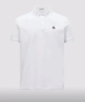 MONCLER  |Plain Cotton Short Sleeves Logo Polos