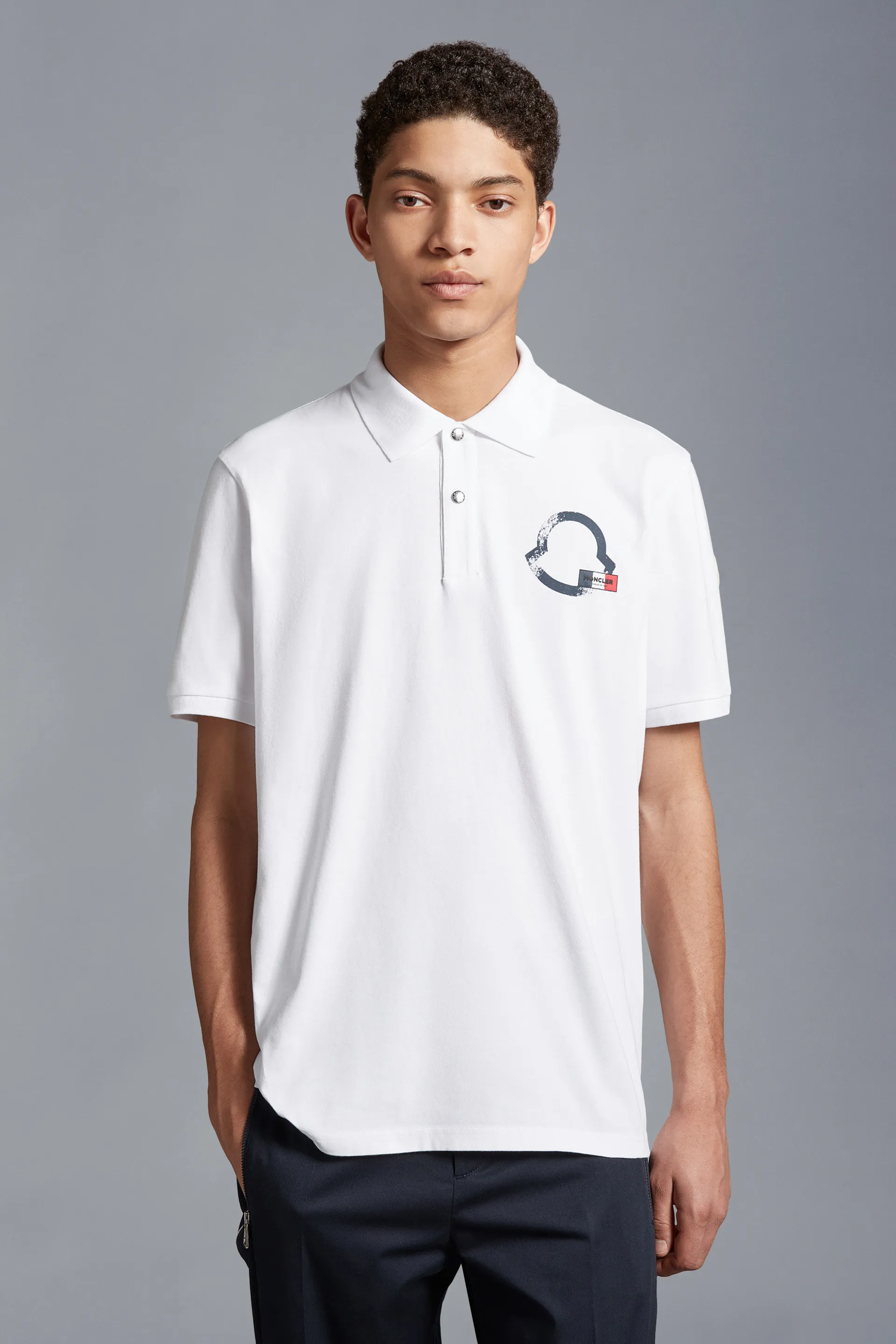 MONCLER  |Plain Short Sleeves Logo FX Advantage / Exclusive Polos