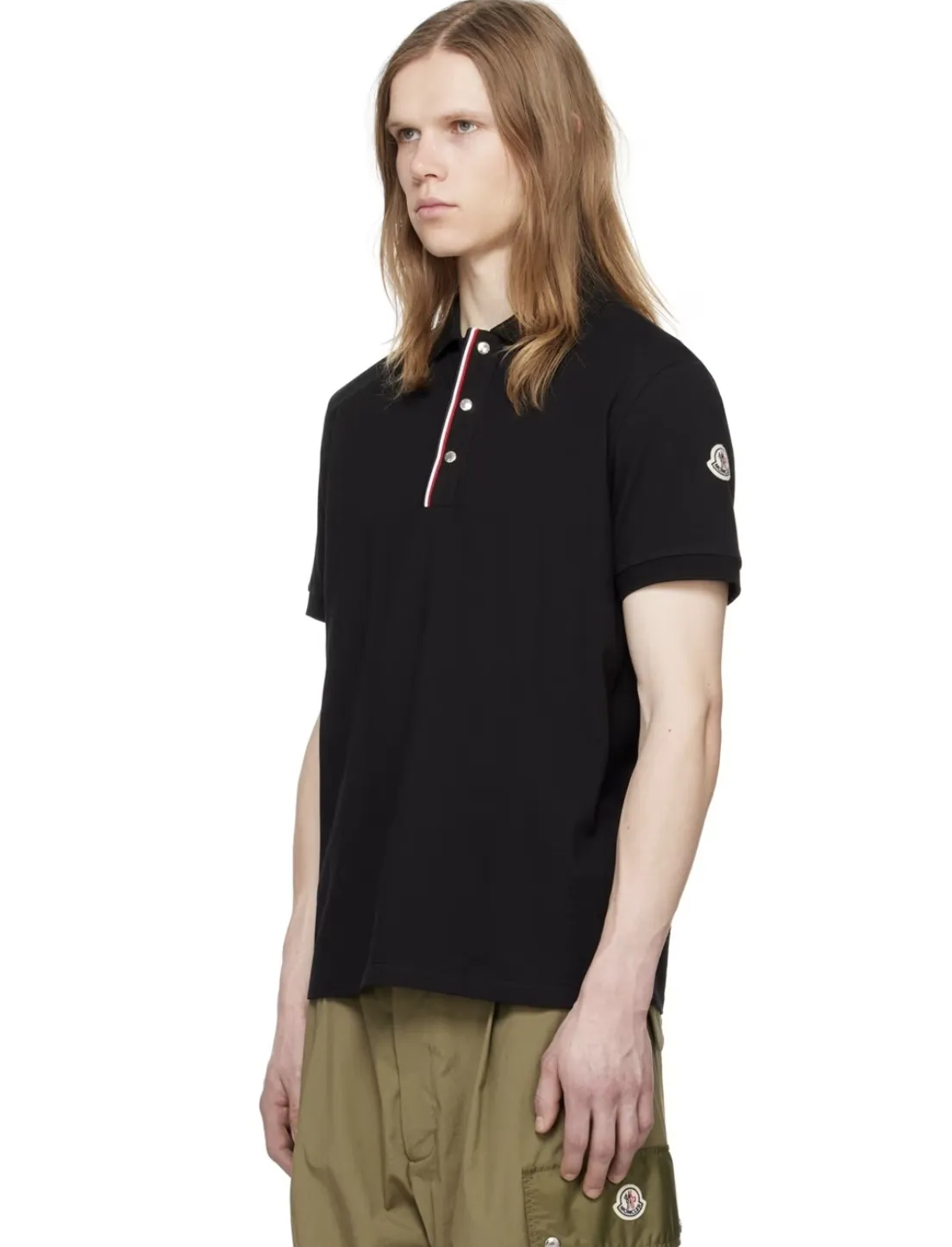 MONCLER  |Street Style Plain Logo Polos