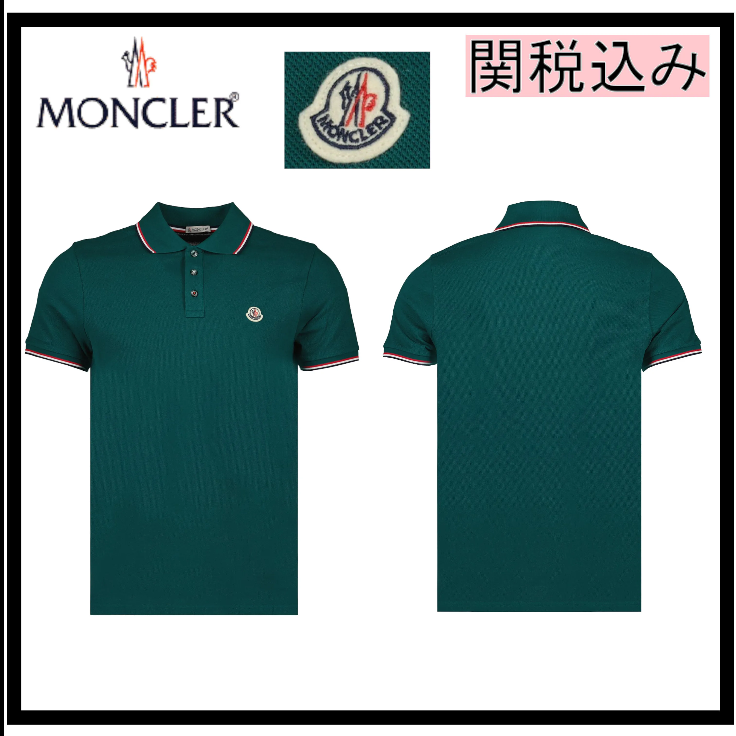 MONCLER  |Stripes Street Style Cotton Short Sleeves