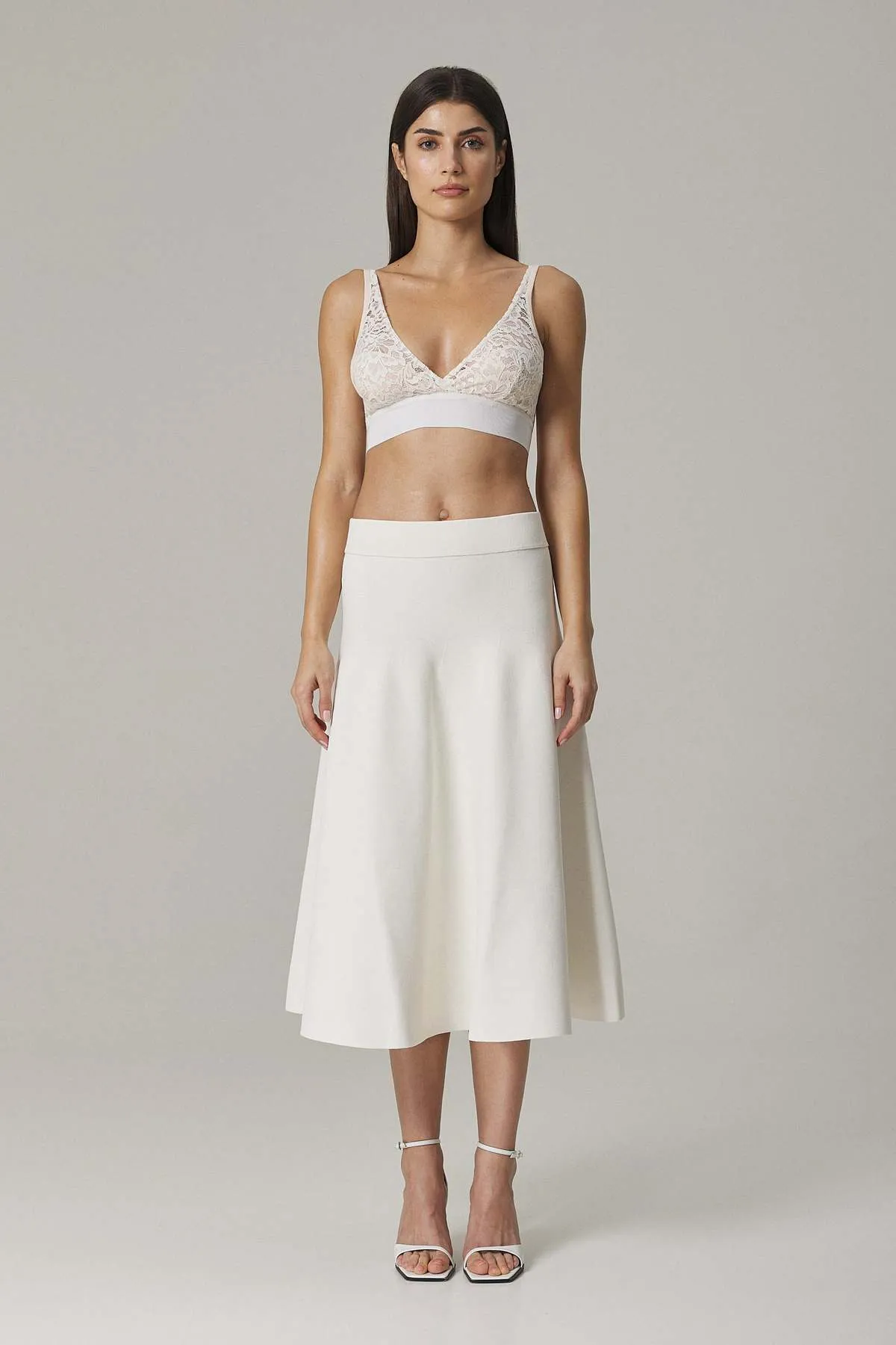 MONICA CIRCULAR SKIRT - SUGAR