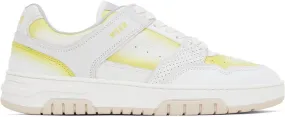 MSGM White & Yellow Scrapa UOMO Sneakers