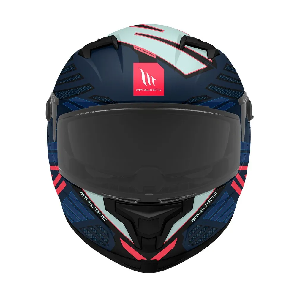 MT Braker Zebra Helmet - Black/Blue