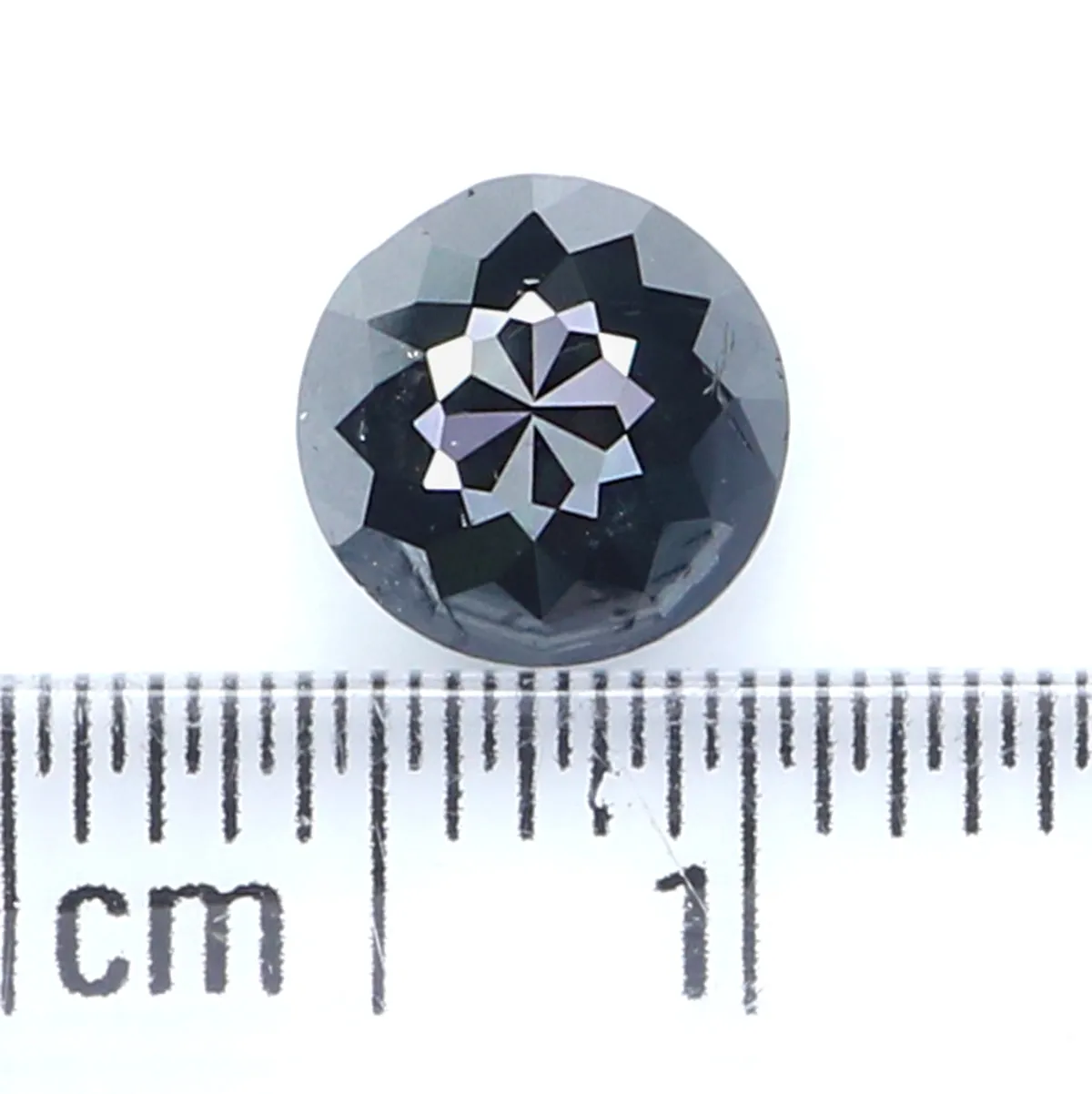 Natural Loose Rose Cut Black Color Diamond 1.26 CT 6.60 MM Round Rose Cut Shape Diamond KR1843