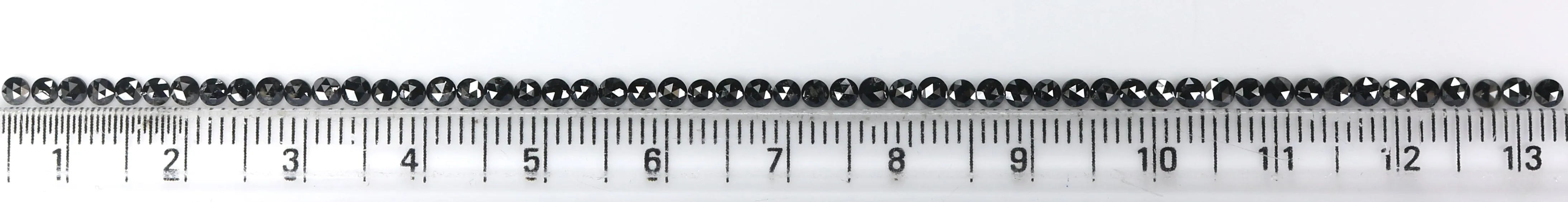 Natural Loose Round Rose Cut Black Color Diamond 3.39 CT 2.30 MM Rose Cut Shape Diamond L1799