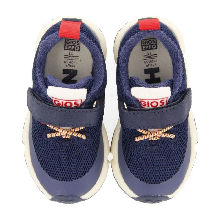 NAVY BLUE SNEAKERS WITH COLOR ACCENTS FOR BABY YULEE