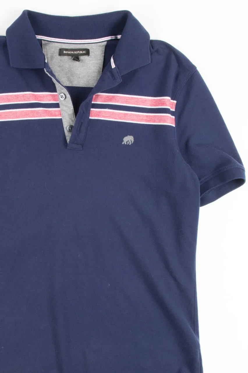 Navy Stripe Polo Shirt 1