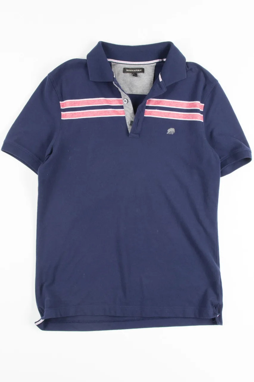 Navy Stripe Polo Shirt 1