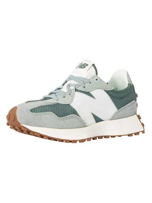 New Balance 327 Textile Trainers - Juniper/Dark Juniper