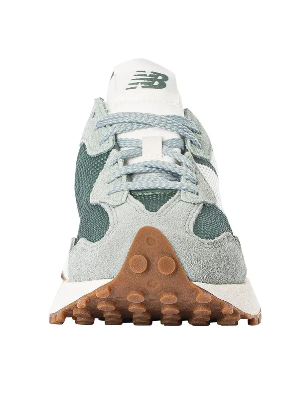 New Balance 327 Textile Trainers - Juniper/Dark Juniper
