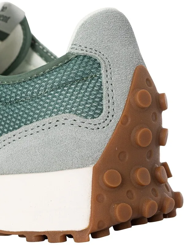 New Balance 327 Textile Trainers - Juniper/Dark Juniper