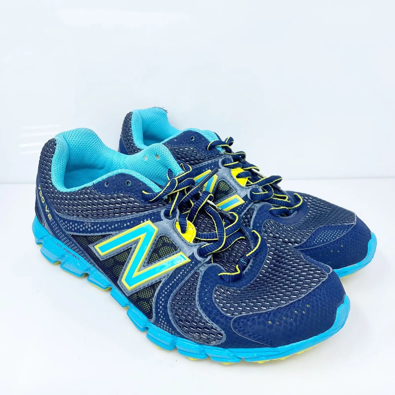 New Balance Womens 750 V2 W750BB2 Blue Running Shoes Sneakers Size 7 D
