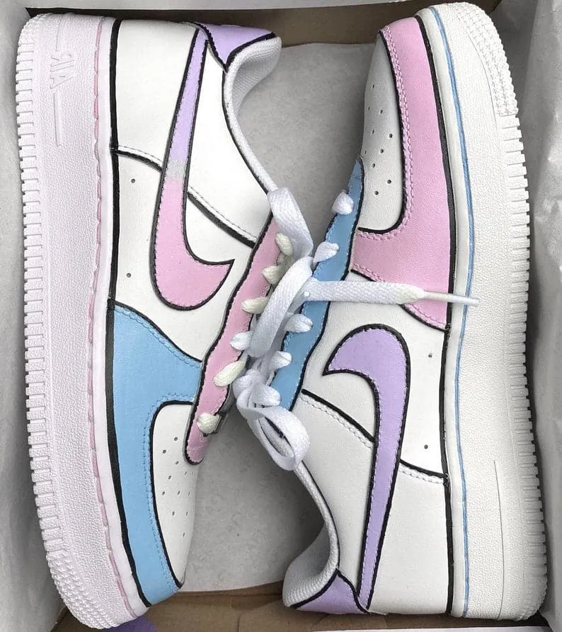 Nike Air Force 1 X Pastel Shoes With Ombré