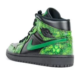 Nike Air Jordan 1 Mid Custom 'Luck of the Irish' Edition