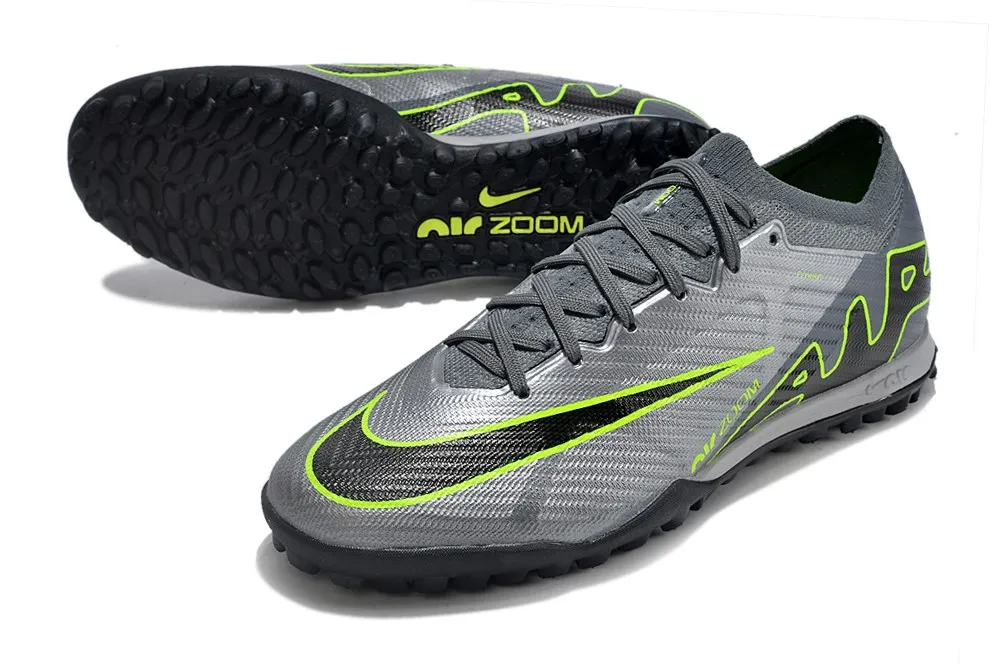 Nike Air Zoom Mercurial Vapor 15 Elite Turf Chrome Concept Pack - Chrome Grey/Green/Black