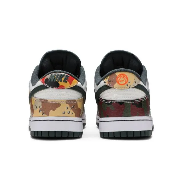 Nike dunk low se (sail multi-camo/ sail/ vintage green/ total ora