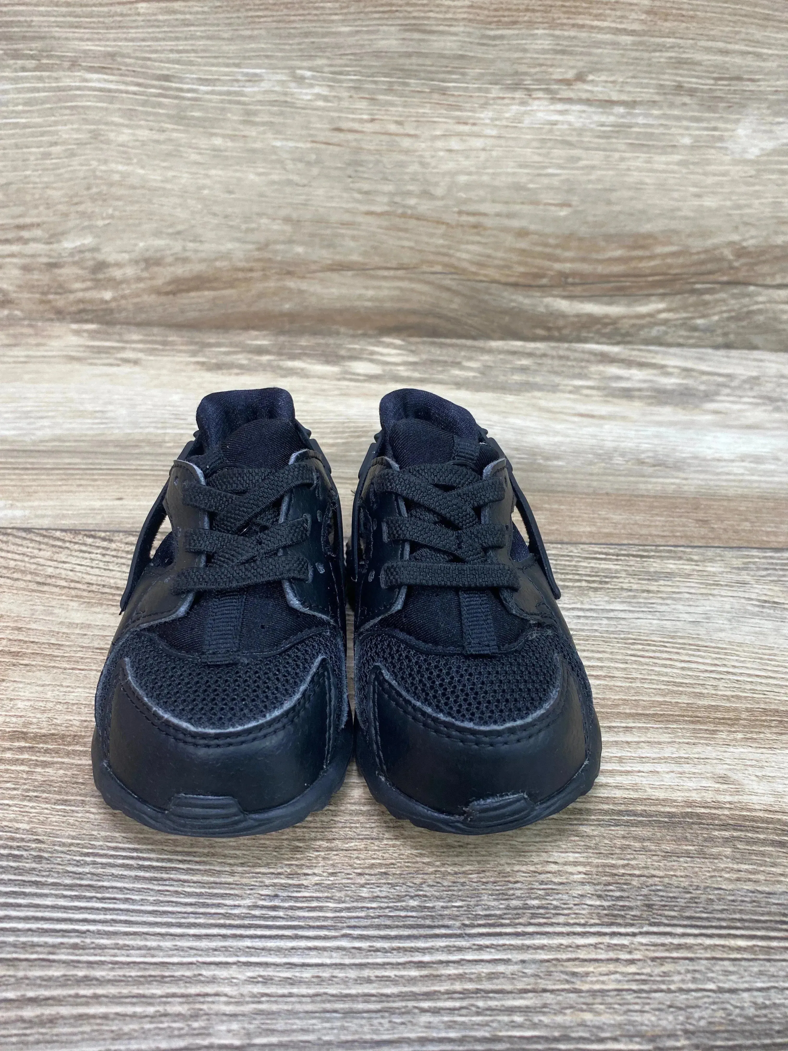 Nike Huarache Run TD Sneakers 'Triple Black' sz 4c-