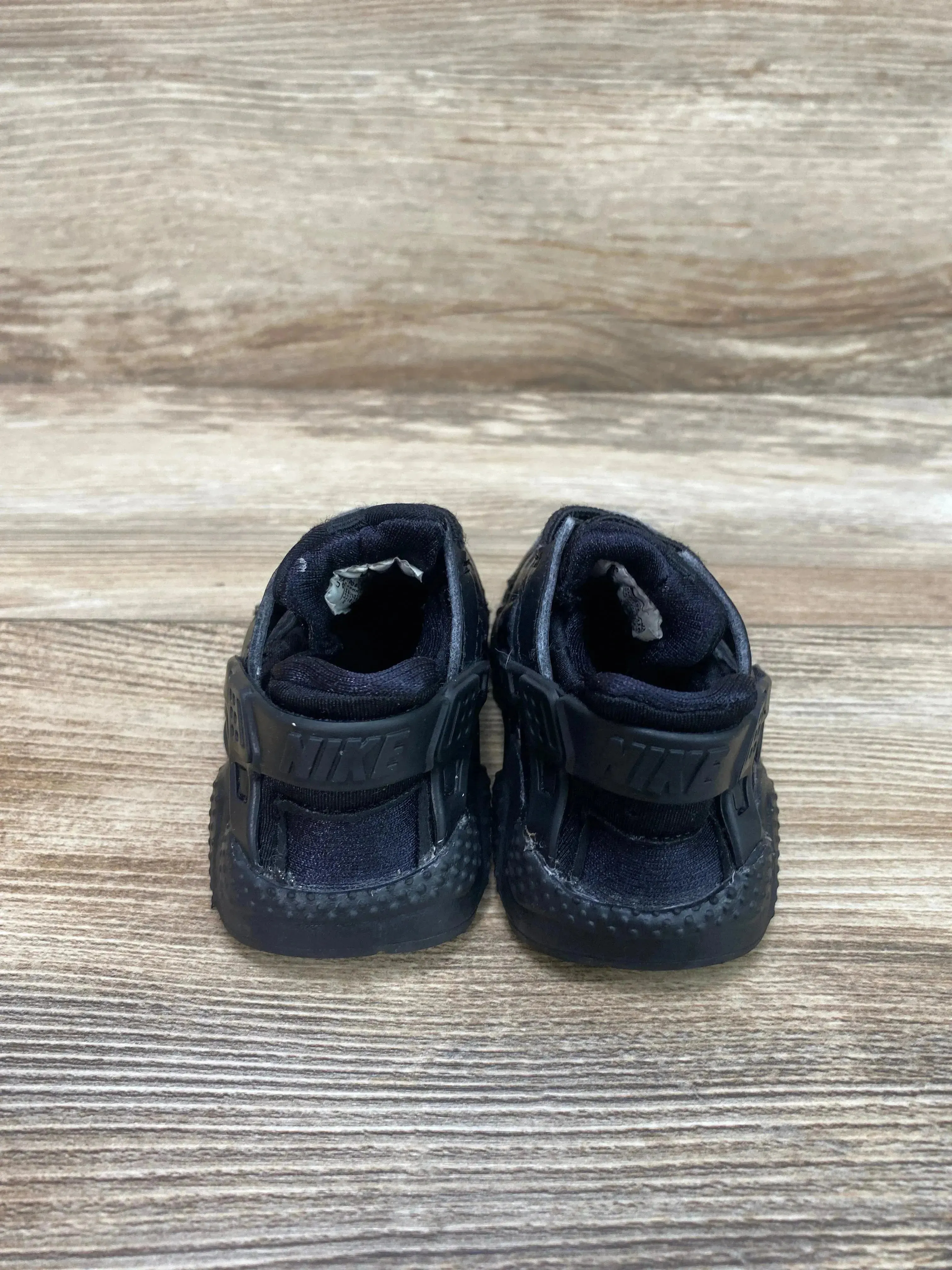 Nike Huarache Run TD Sneakers 'Triple Black' sz 4c-