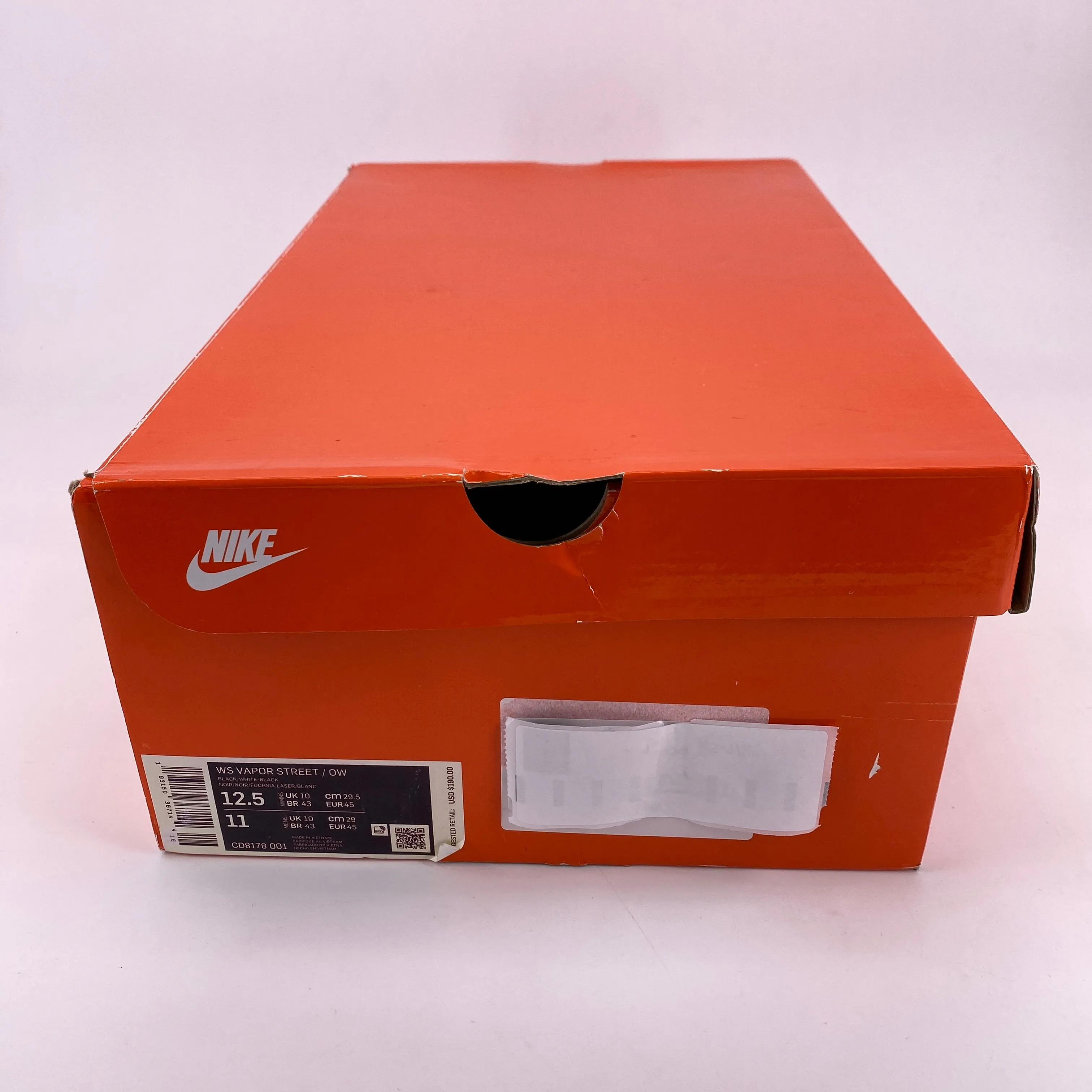 Nike (W) Vapor Street / OW Fuchsia 2019 New Size 12.5W