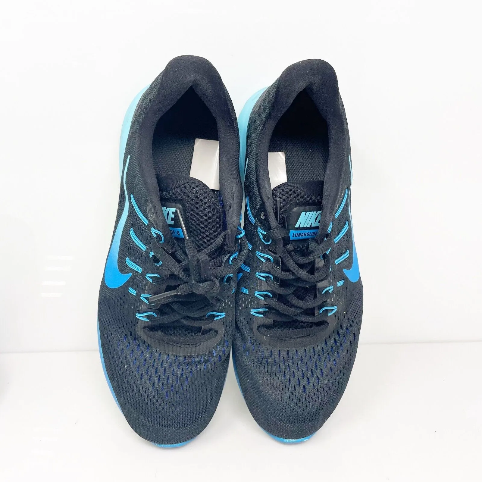 Nike Womens Lunarglide 8 843726-004 Black Running Shoes Sneakers Size 9