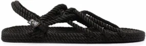 Nomadic State of Mind slingback rope sandals Black