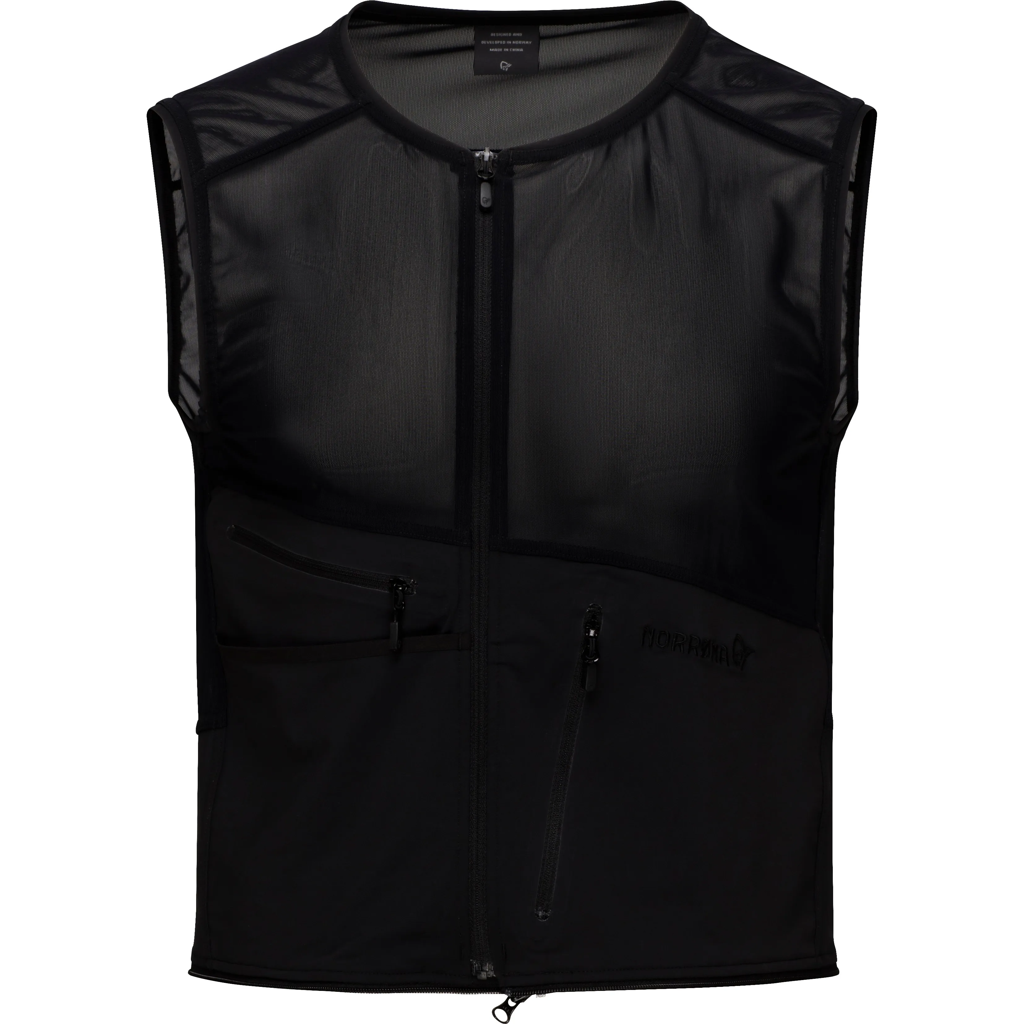 Norrøna Men's Ski/Snowboard Zip-in Vest Caviar | Buy Norrøna Men's Ski/Snowboard Zip-in Vest Caviar here | Outnorth