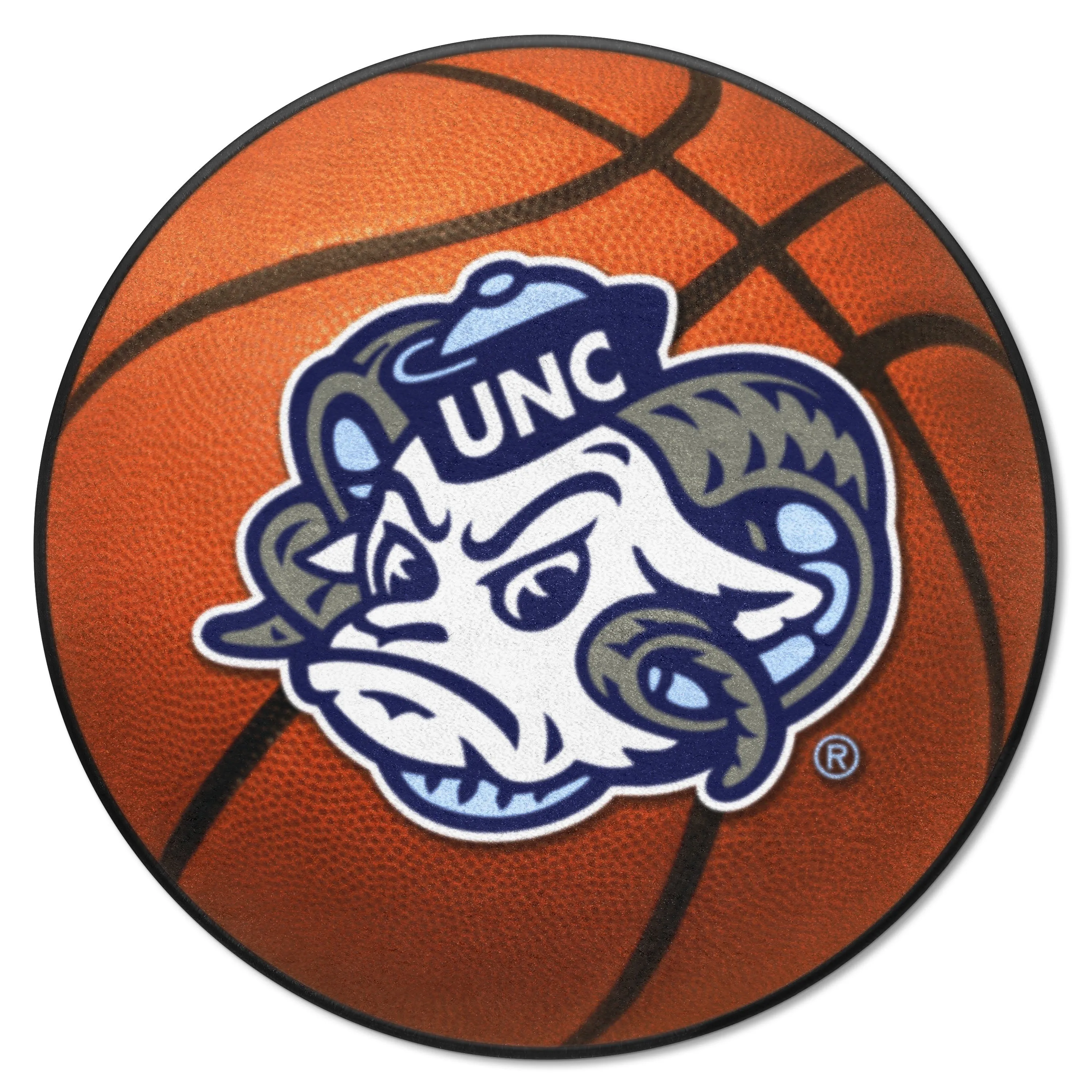 North Carolina Tar Heels Basketball Mat with Ram Logo by Fanmats