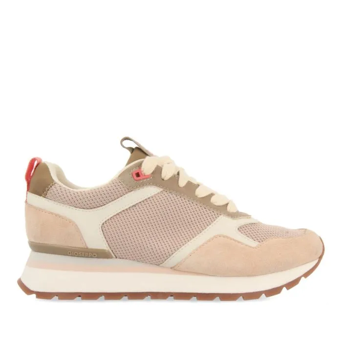 NUDE SNEAKERS WITH MULTICOLOR DETAILS FOR WOMEN WAUSAU