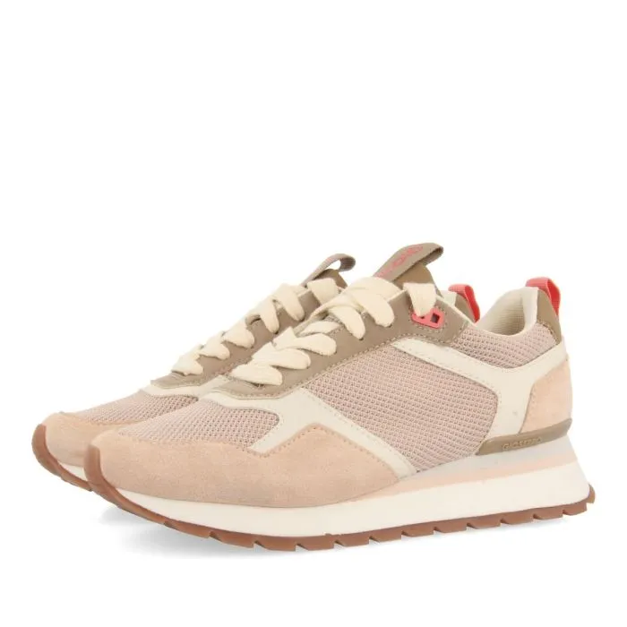 NUDE SNEAKERS WITH MULTICOLOR DETAILS FOR WOMEN WAUSAU