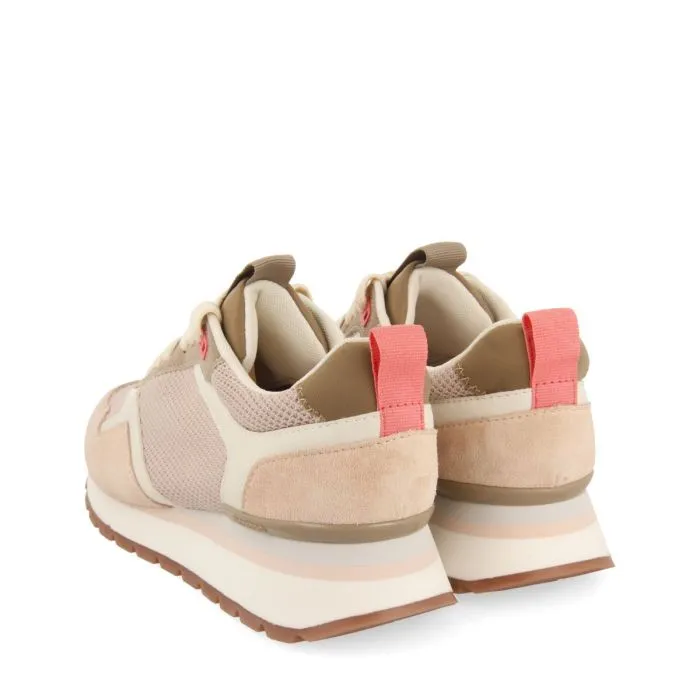 NUDE SNEAKERS WITH MULTICOLOR DETAILS FOR WOMEN WAUSAU