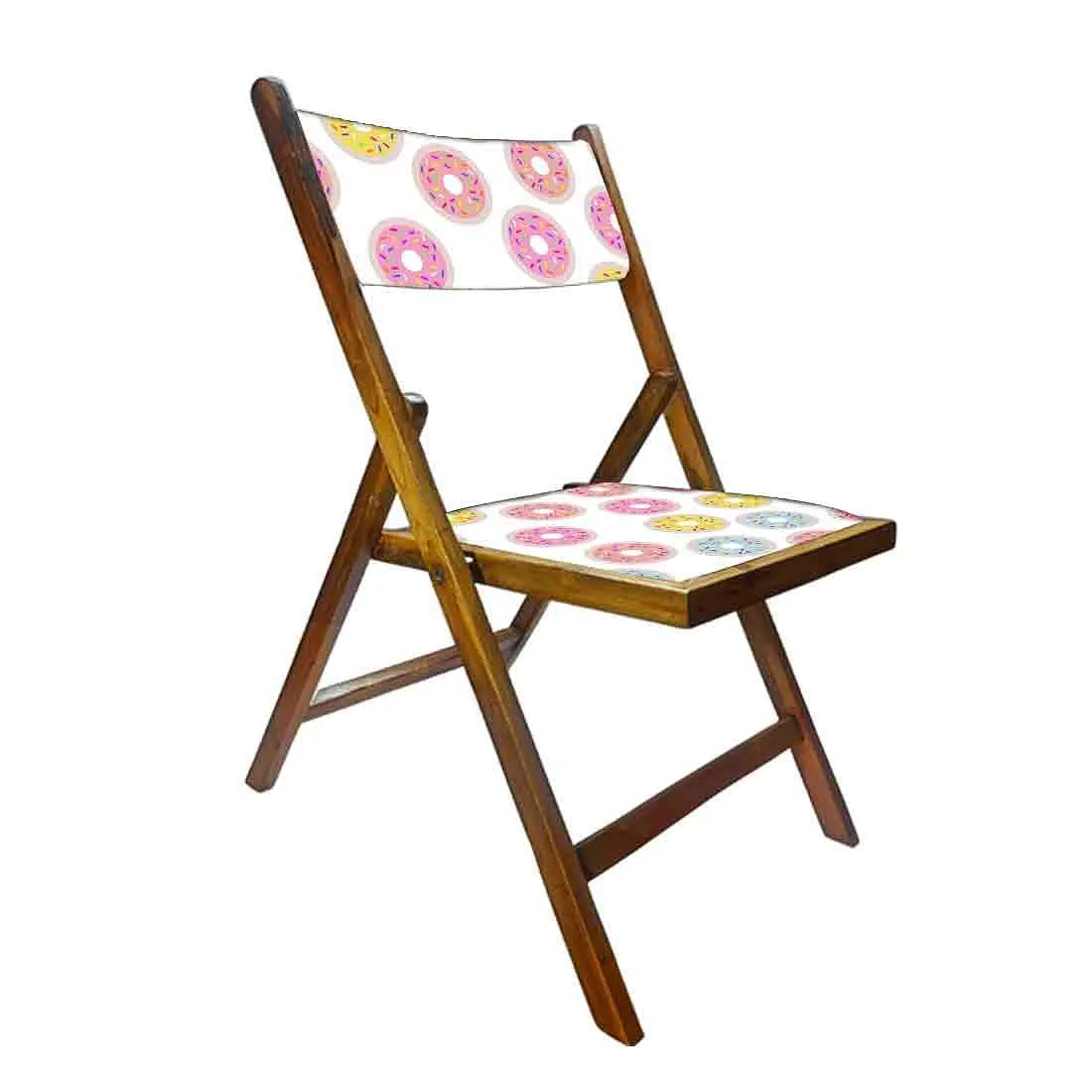 Nutcase Folding Wooden Chair - Colorful Donuts