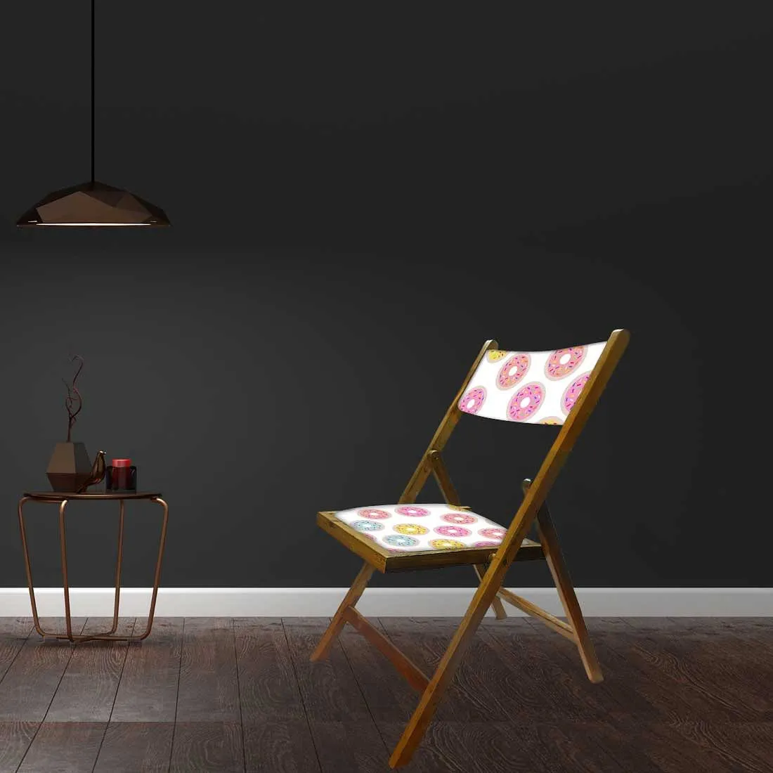 Nutcase Folding Wooden Chair - Colorful Donuts