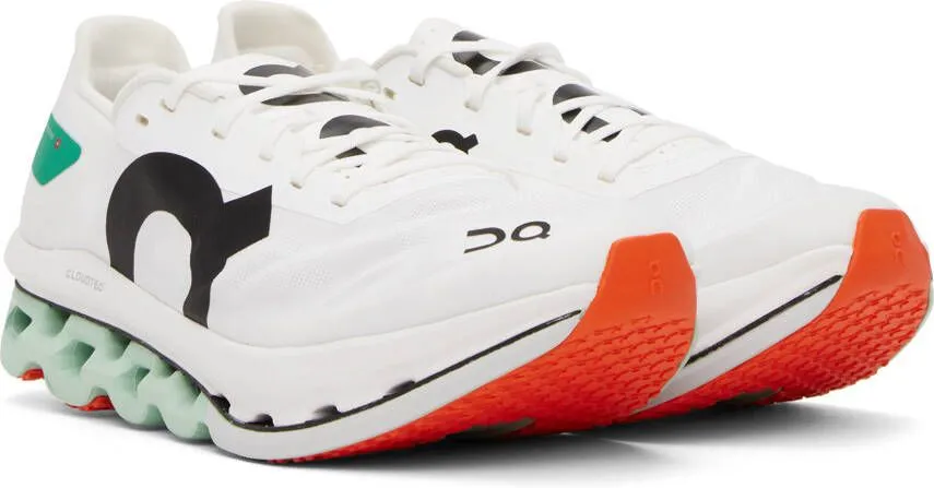 On White & Green Cloudboom Echo Sneakers