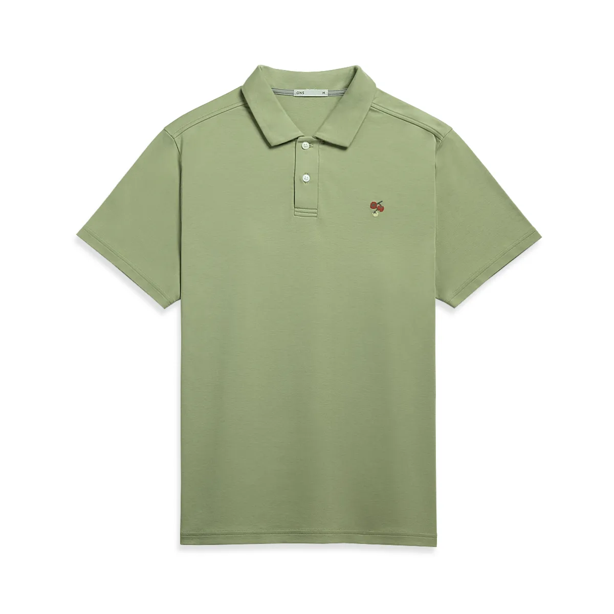 O.N.S   Bennett Cotton Interlock Polo Tea